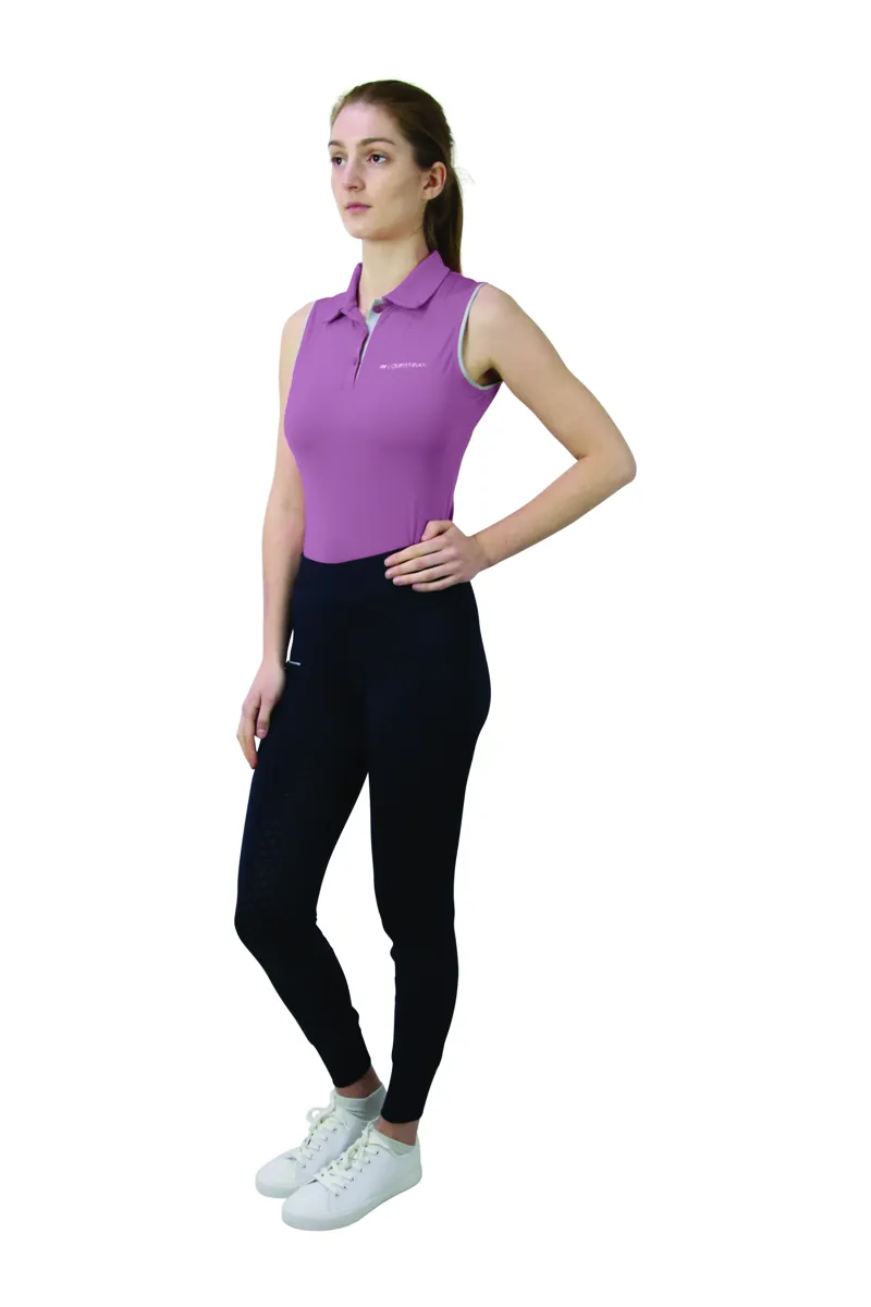 Hy Equestrian Synergy Ladies Sleeveless Polo - Grape